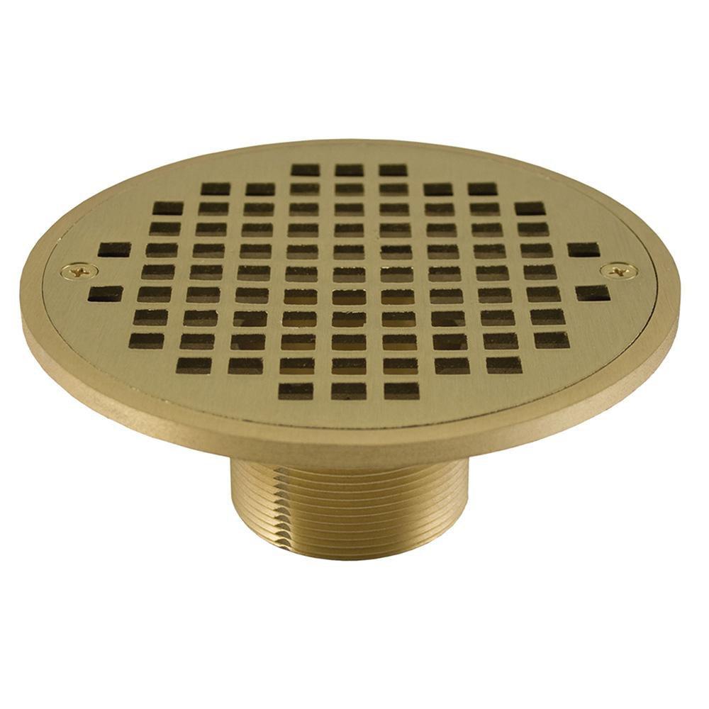 Jones Stephens Polished Brass 2 in. IPS Metal Round Strainer 