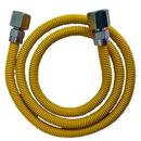 Jones Stephens Yellow 3/4 x 1/2 in. FIPS Gas Connector with Fitting in Yellow 
