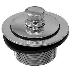 Plated Zinc Toe-Tap Drain in Chrome