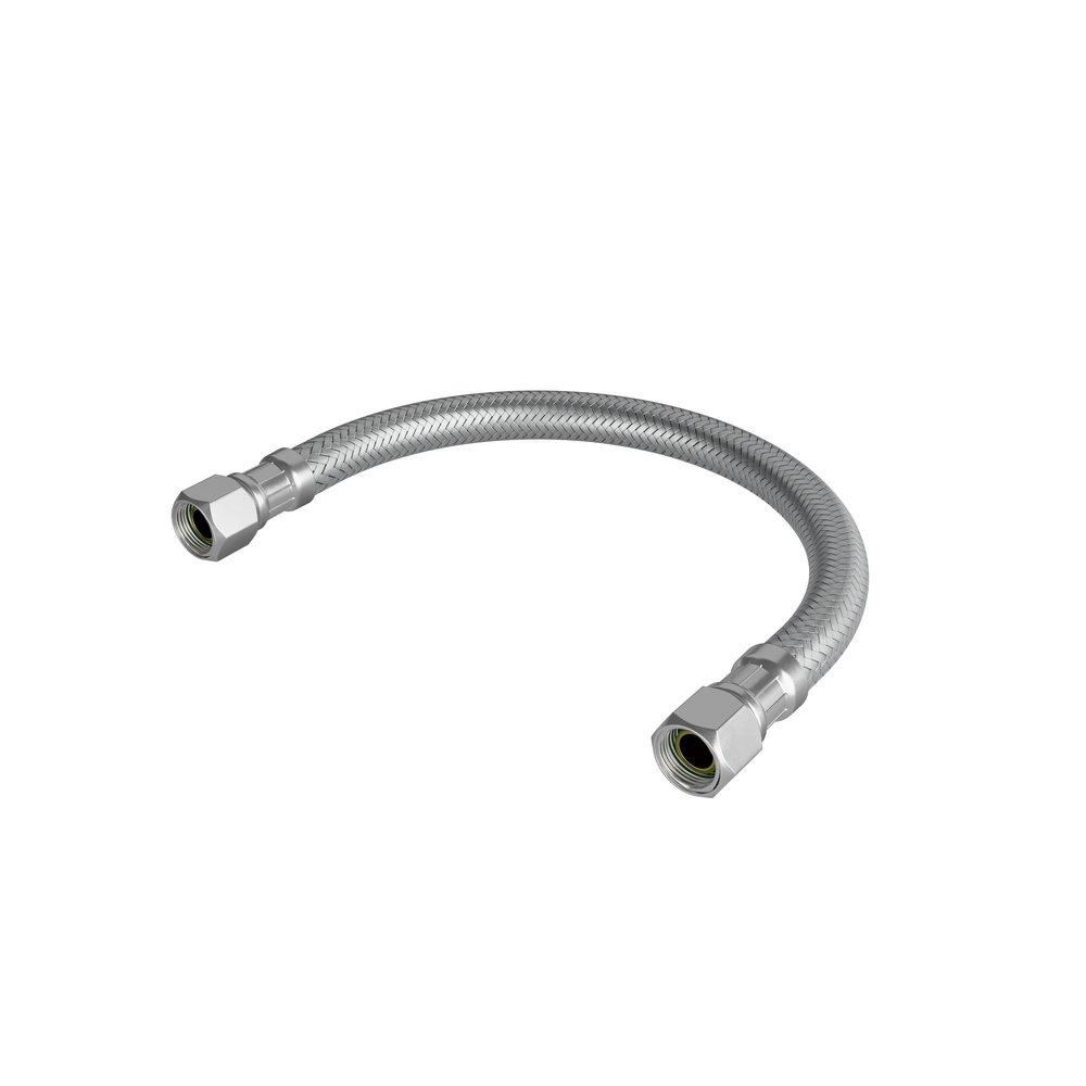 Jones Stephens Stainless Steel 3/8 in. Braided Stainless Faucet Flexible Water Connector 