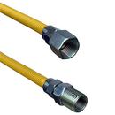Jones Stephens Yellow 3/4 in. FIPS Gas Connector with Fitting in Yellow 