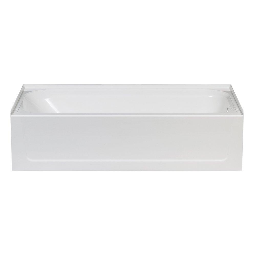 E.L. Mustee & Sons White 60 x 30 in. Soaker Alcove Bathtub Right Drain 