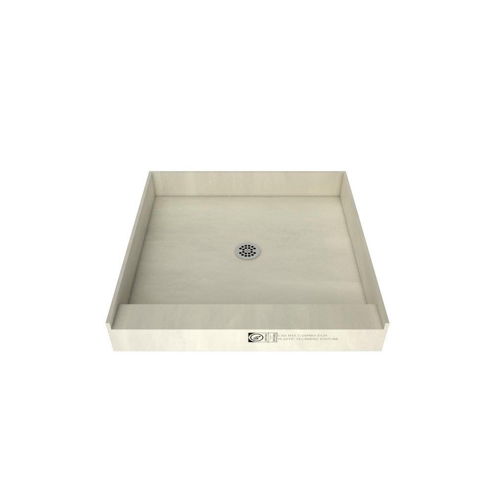 Tile Redi USA Polished Chrome 48 in. Shower Base with Center Drain 