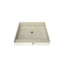 48 in. x 48 in. Shower Base with Center Drain in Grey