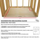 Tile Redi USA Polished Chrome 42 in. ADA Barrier Free Shower Base with Right Hand Drain 