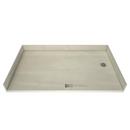 Tile Redi USA Polished Chrome 42 in. ADA Barrier Free Shower Base with Right Hand Drain 