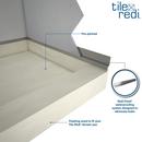 Tile Redi USA 30 in. Wall Mount Shower Base Flash Kit in Mill 