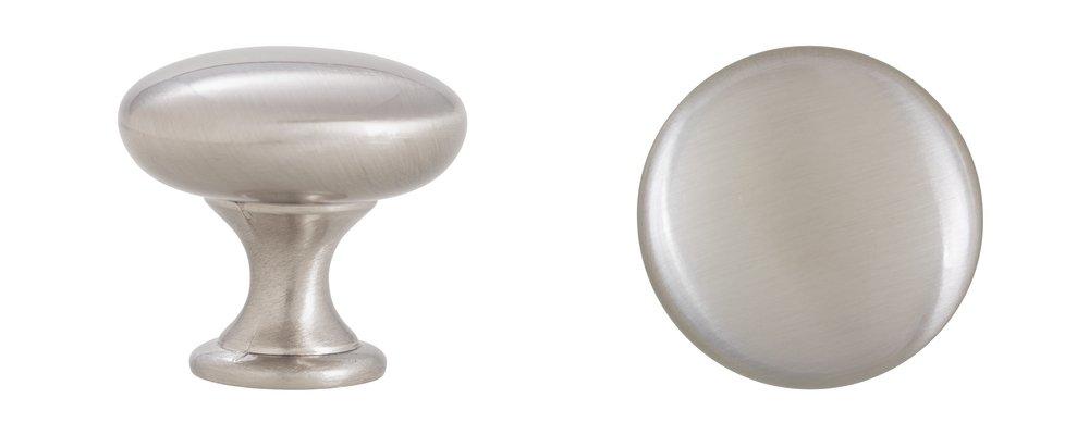 Hardware Resources Satin Nickel 1-3/16 in. Zinc Cabinet Knob 