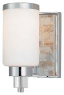100 W 6 in. 1-Light Medium Wall Sconce in Polished Chrome
