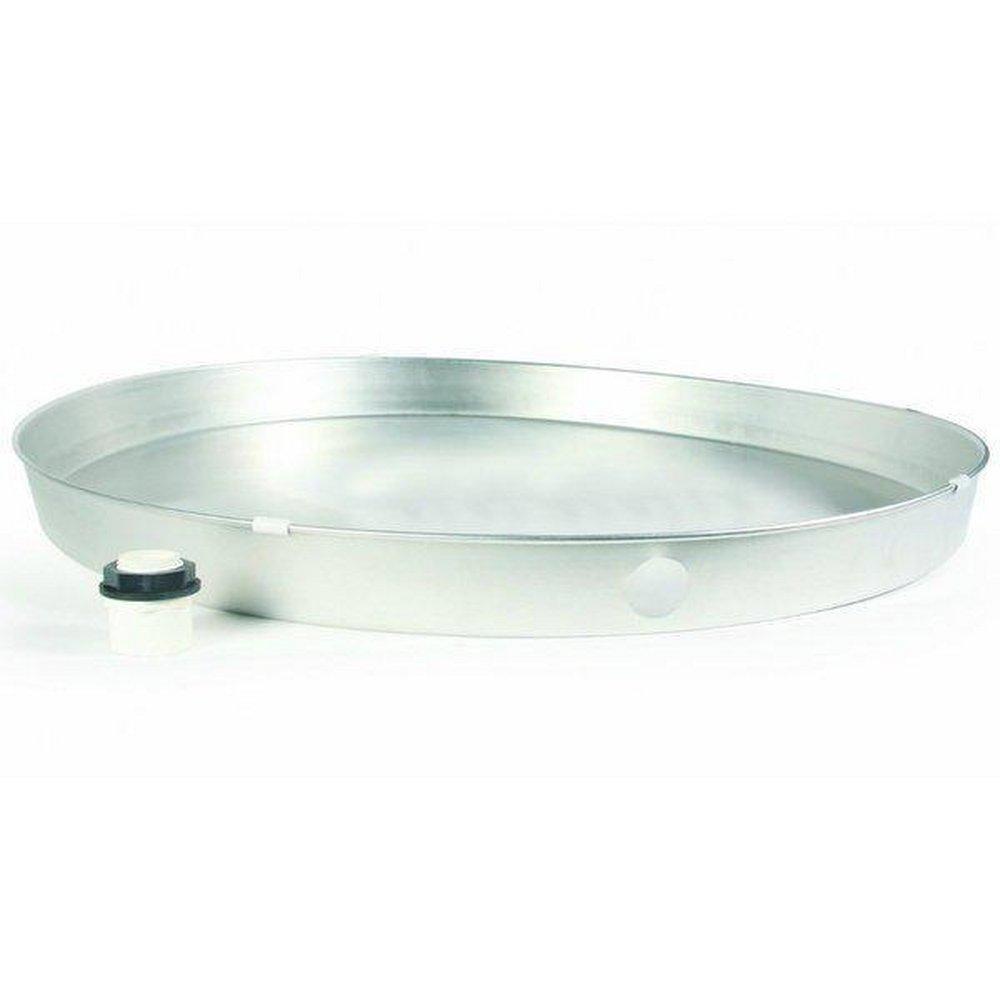 Camco Manufacturing Silver Aluminum Drain Pan with PVC Fitting 