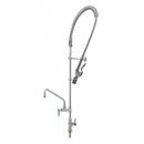 T&S Brass Polished Chrome Plated Pre Rinse Unit Faucet with Double Lever Handle 