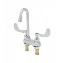 T&S Brass Polished Chrome Two Wristblade Handle Deck Mount Healthcare Faucet 