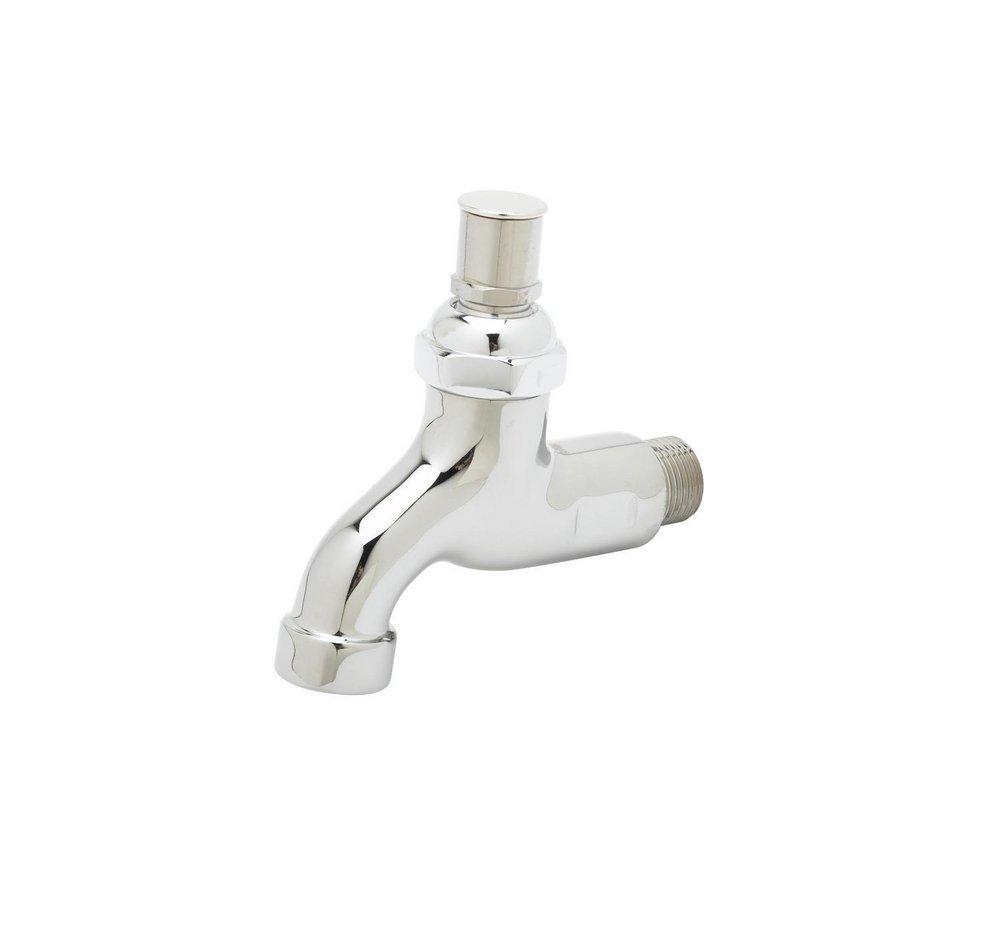 T&S Brass Polished Chrome Wall Mount Sill Faucet 