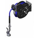 T&S Brass Steel 3/8 in. Open Hose Reel with Spray Valve in Epoxy Coated Steel 
