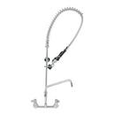 Pre-Rinse Unit: 8" Wall Mount, Low-Flow Spray Valve, Add-On Faucet & 12" Swing Nozzle