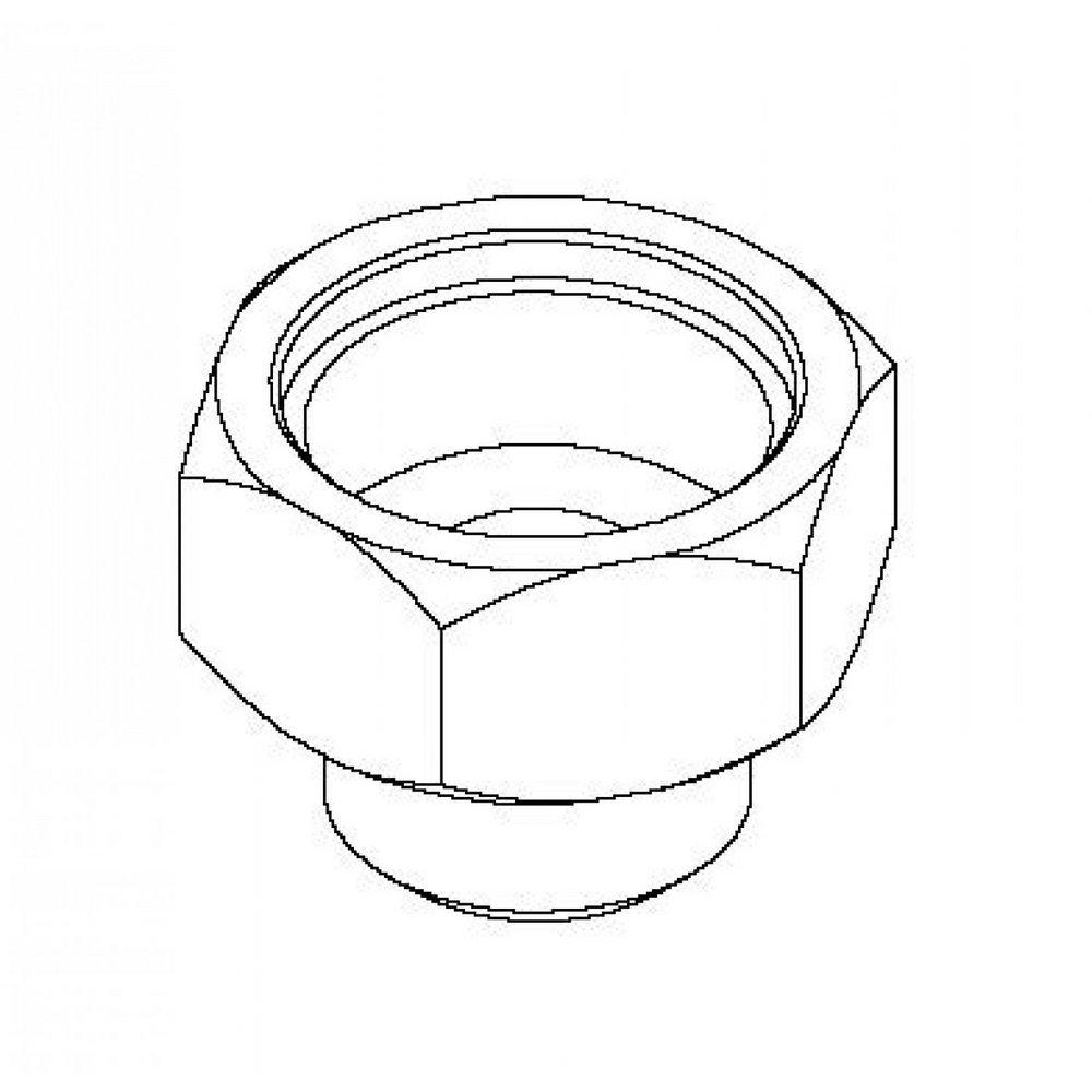 T&S Brass Polished Chrome Adapter 