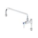 T&S Brass Chrome Plated Single Lever Handle Deck Mount Service Faucet 