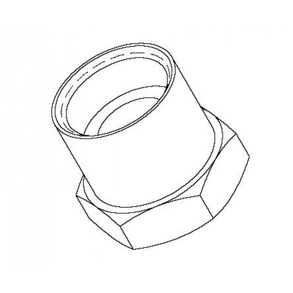 T&S Brass Polished Chrome UN Female Threaded x FNPT Adapter 