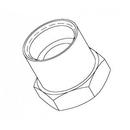 T&S Brass Polished Chrome UN Female Threaded x FNPT Adapter 