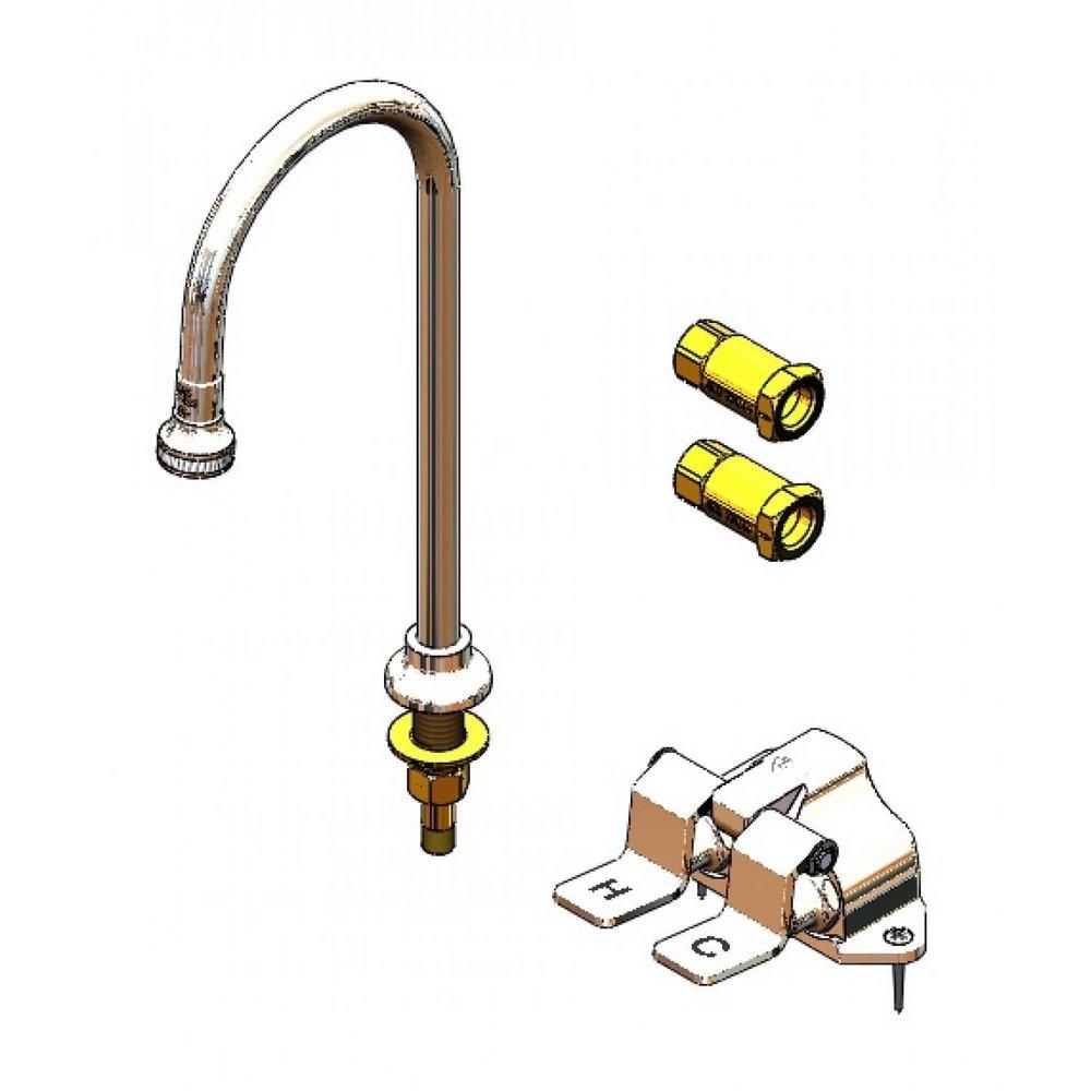 T&S Brass Silver 1/2 in. Brass Pedal Valve 