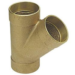 4 in. Sweat Bronze DWV 45° Double Wye