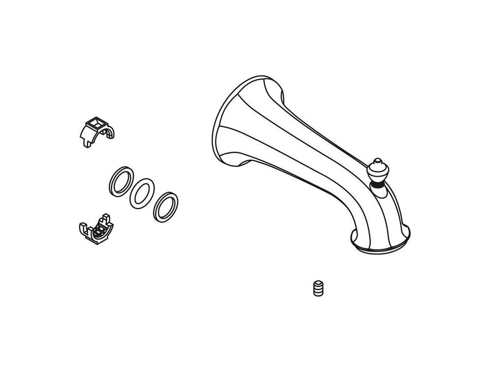 KOHLER Vibrant&reg; Brushed Nickel Repair Kit 