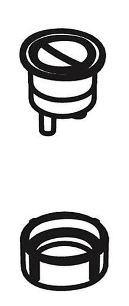 KOHLER Polished Chrome Push Button Kit 