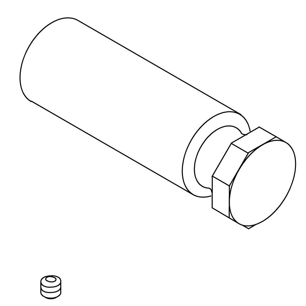 KOHLER Vibrant&reg; Brushed Nickel Diverter Button 