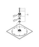 GROHE StarLight&reg; Chrome Single Function Rain Showerhead 