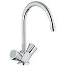 Two Handle Monoblock Kitchen Faucet in StarLight Polished Chrome