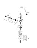 GROHE StarLight&reg; Polished Chrome Two Handle Monoblock Kitchen Faucet 