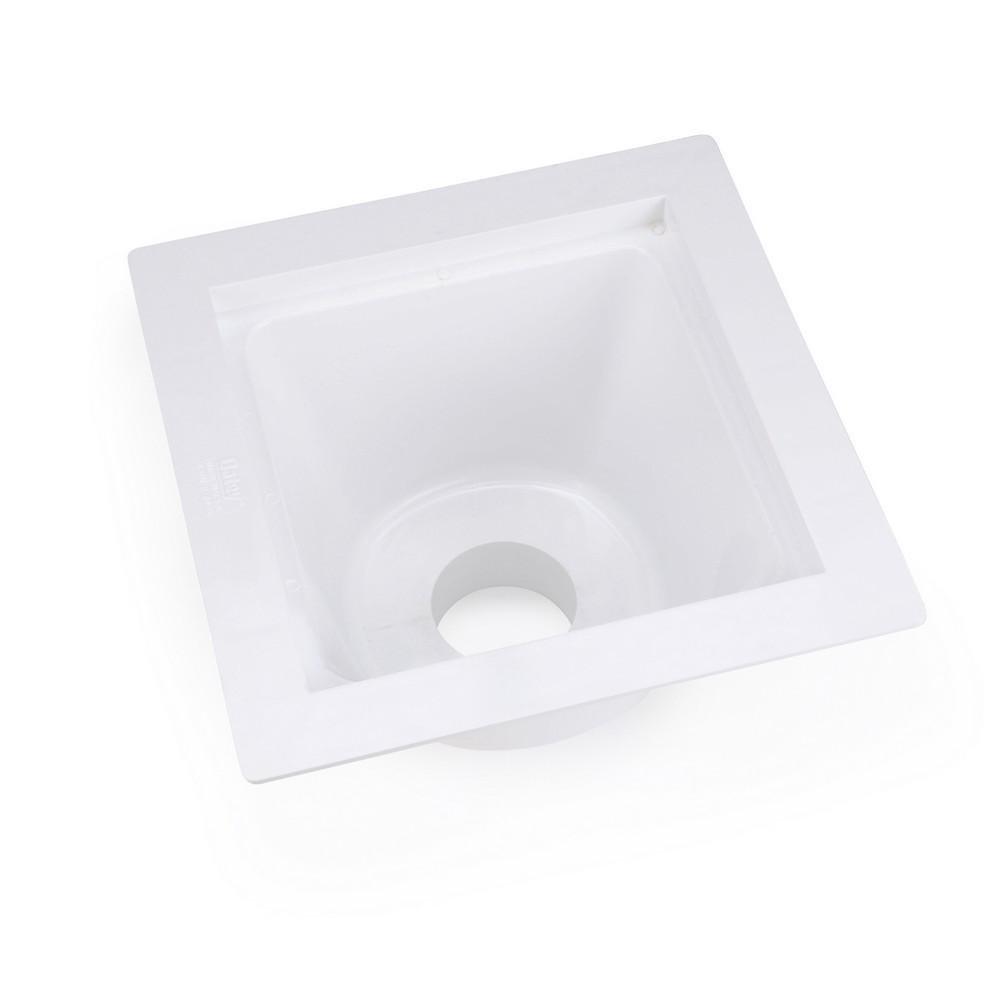 Oatey&reg; White Spigot PVC Floor Sink 