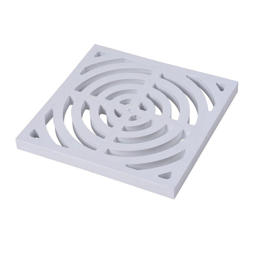Oatey&reg; White 9 3/16 FULL TP GRATE FLR SINK 