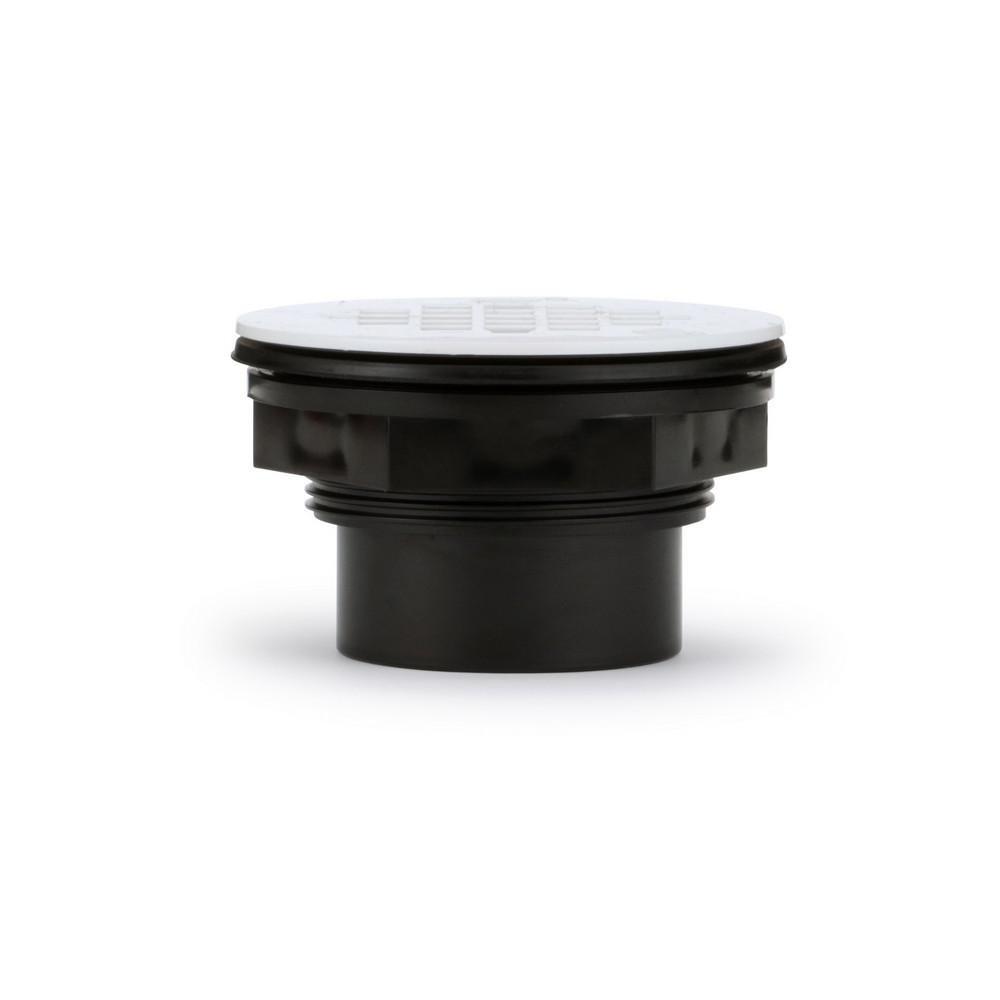 Oatey&reg; Black ABS Shower Drain with Strainer 