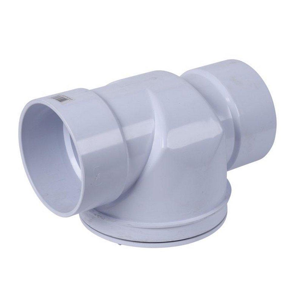 Oatey&reg; White Plastic Hub Backwater Valve 