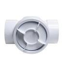 Oatey&reg; White Plastic Hub Backwater Valve 