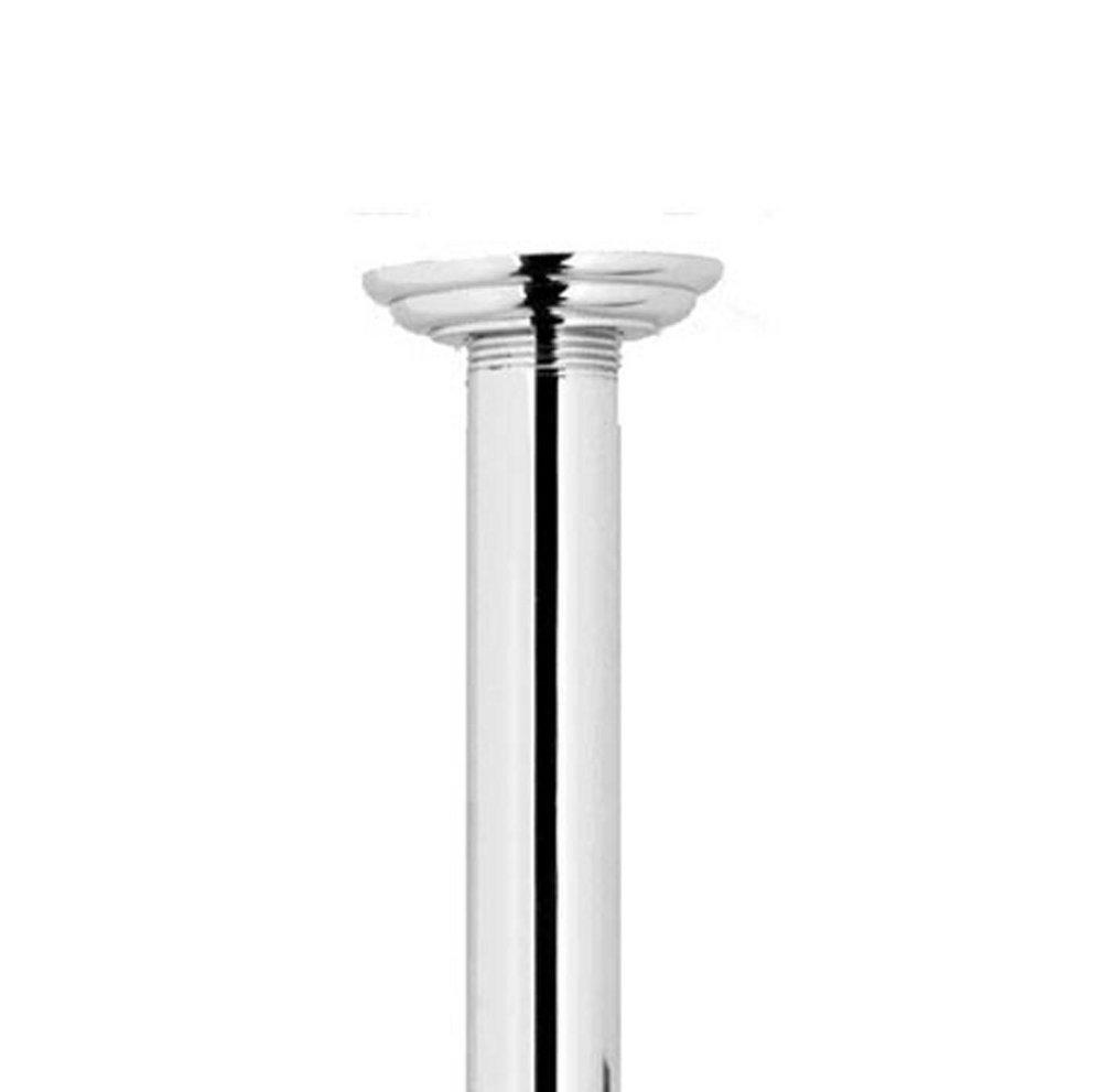 Newport Brass Polished Nickel - Natural 12 in. Brass Shower Arm and Flange 