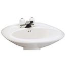 Mansfield Plumbing Products White 3-Hole Pedestal Lavatory Sink 