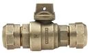 Mueller Company Compression Cast Brass Alloy Ball Curb Valve 