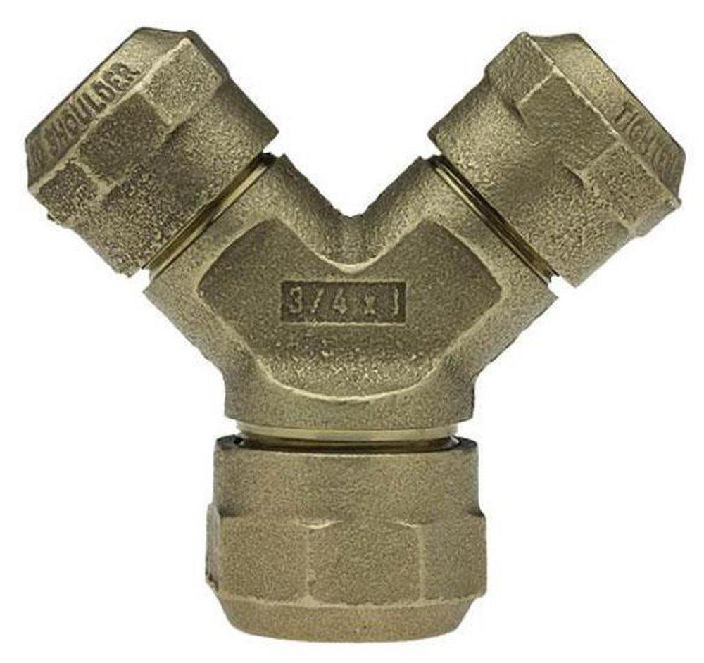 Mueller Company Compression Brass Reducing Branch Wye 