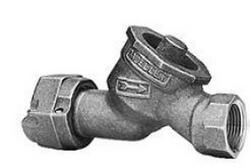5/8 x 3/4 in. Meter Swivel Nut x FIPS Brass Dual Check Valve