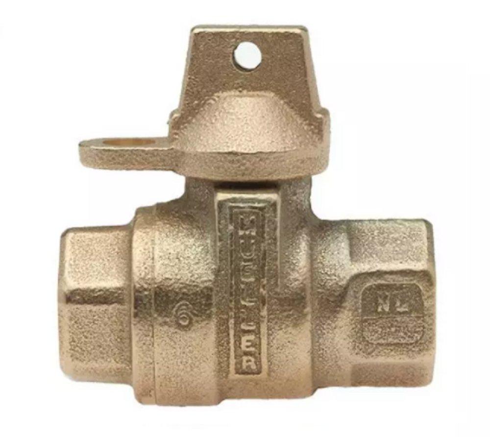 Mueller Company FIPS Cast Brass Alloy Straight Ball Service Valve 