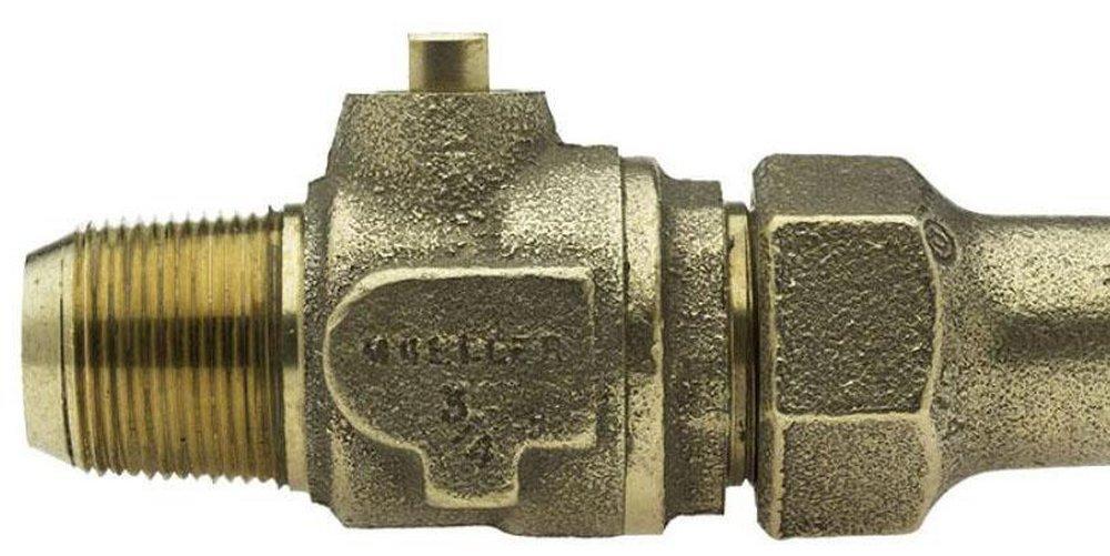 Mueller Company CC x Flare Cast Brass Alloy Ball Corp Valve 