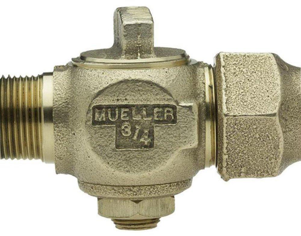 Mueller Company 1 in. MIP x Flared Brass Corporation Stop 