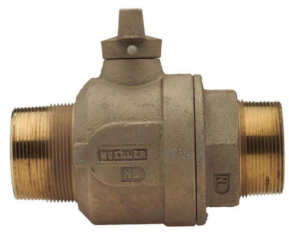 Mueller Company MIPT Cast Brass Alloy Ball Corp Valve 