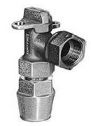 Mueller Company 1 in. IPS x Meter Swivel Brass Angle Curb Stop 