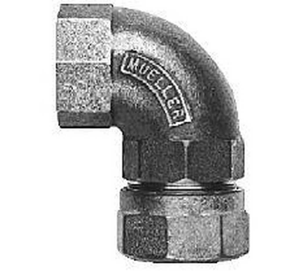 Mueller Company CTS x FIPS Cast Brass Alloy 1/4 Bend Coupling 