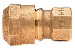 1 in. Compression x FIPT Cast Brass Alloy Coupling
