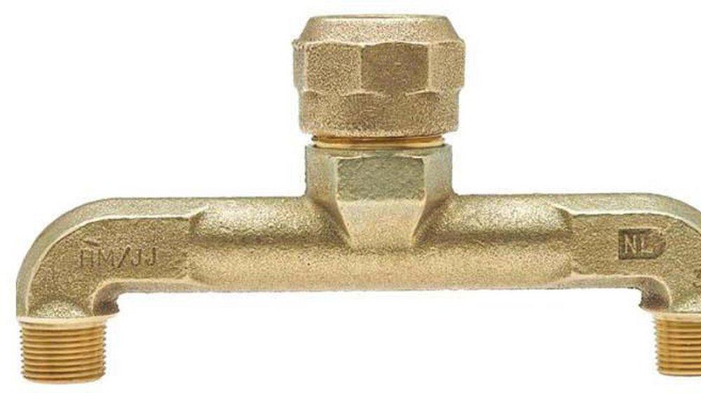Mueller Company Compression x MIPT Water Service Brass U Branch 