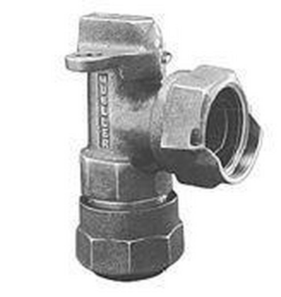 Mueller Company Compression x Meter Swivel Nut Bronze Angle Meter Ball Valve 